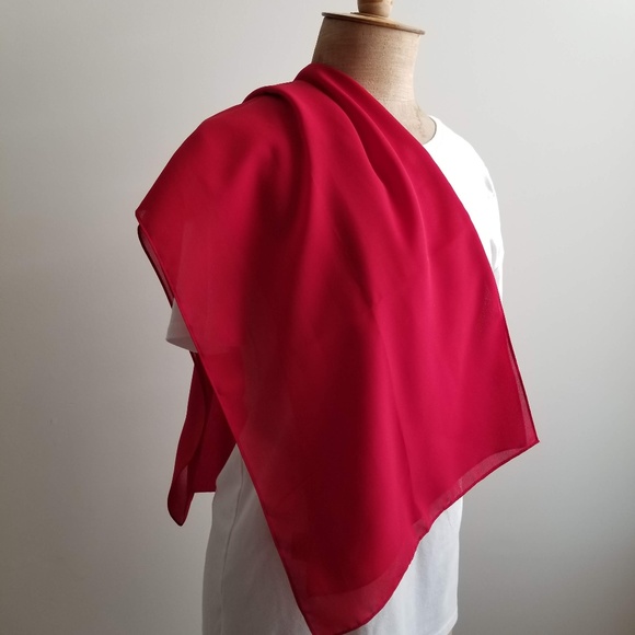 2/$10: Sheer Red Rectangular Wrap - Picture 1 of 2